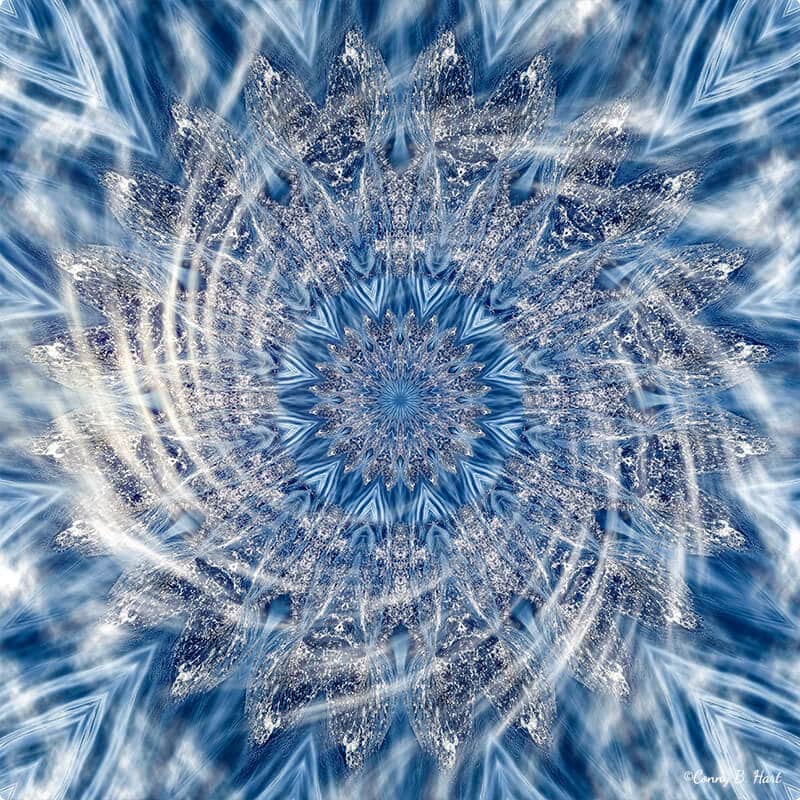 Atlantikstern Wellen Kristallmandala - Bilderpoesie Transformation Meer La Gomera