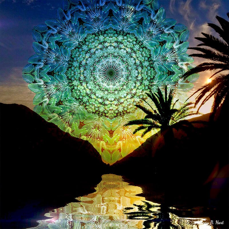 Kosmisches Mandala La Gomera Spiegelung - Einheit Bilderpoesie Verbundenheit Coaching Kanaren