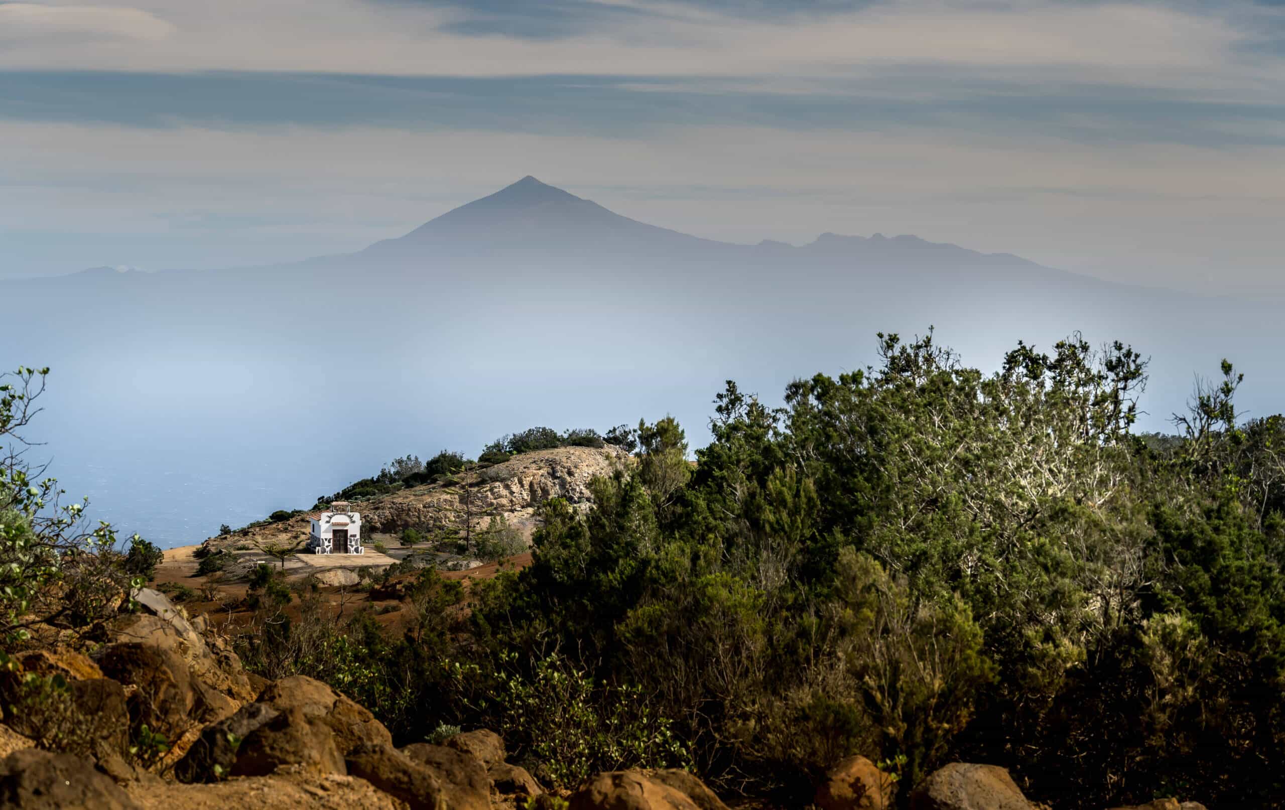Santa Clara Kapelle La Gomera Teide Blick - Abschied Neubeginn Coaching Blog Kanaren